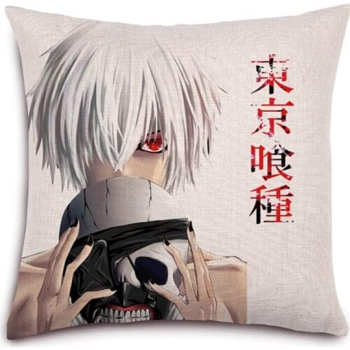 Japan Anime Tokyo Ghoul Pillowcases Zipper Custom Pillow Case Bedroom Home Office Decorative Case