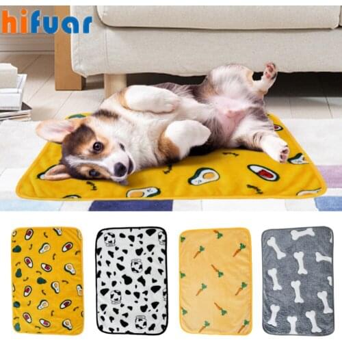 Dog Blanket Big Size Medium Pet Very Soft Bed Cushion for Puppy Cats Product Kennel for Indoor/House Outdoor Pet Dog Accessorie