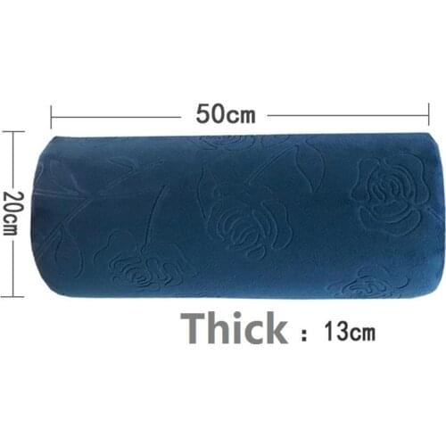 Natural latex pillow, foot pillow, cervical spine back pillow lumbar memory foam pillow super soft fabric beauty bed accessories