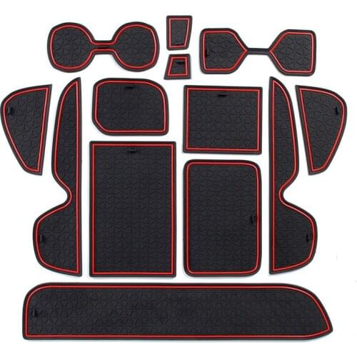 Anti-Slip Mat for Gate Slot Mats Cup Rubber Pads Rug for Toyota RAV4 2019 2020 XA50 RAV 4 50 Anti-Slip Car Stickers Accessories