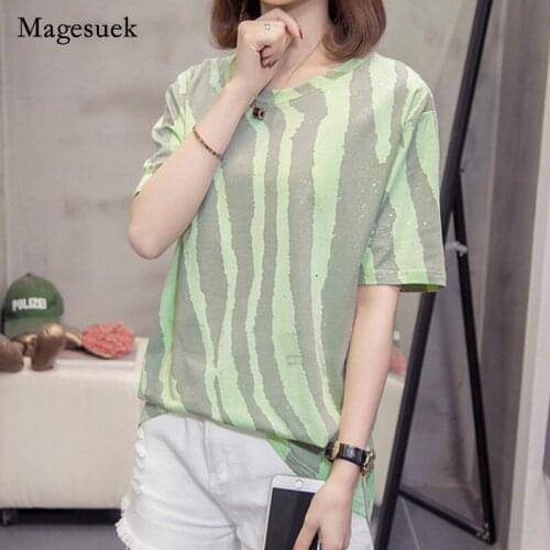 2021 Summer 4XL Large Size Pure Cotton Short Sleeve shirt Female Loose Korean Casual Women Tops Blusas Mujer De Moda 9019