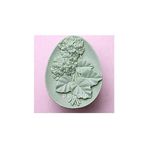 Handmade soap silica gel mould candle soap mould silicone mold for DIY geranium