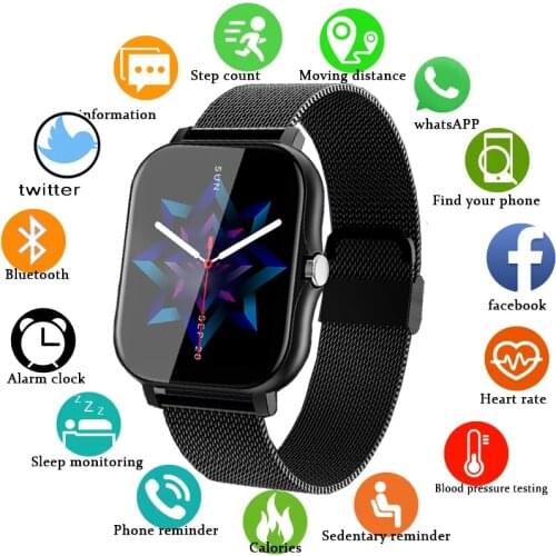 GEJIAN 2021 New Men Smart Watch Women Bluetooth Call Music Control Heart Rate Monitor Waterproof Men Smartwatch For Android IOS