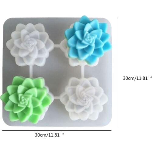 Succulents Plants Epoxy Resin Mold Handmade Plaster Soap Silicone Mould DIY Crafts Ornaments Jewelry Casting Tool