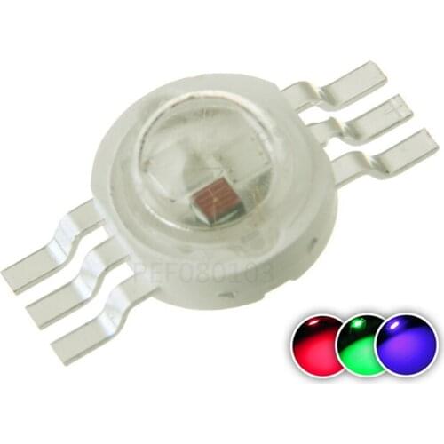 Super Bright 3W RGB LED Chip COB Beads 6 Pin Full Color 1W 30MIL Red Green Blue Stage Lighting Effect For DIY DMX Stage Light