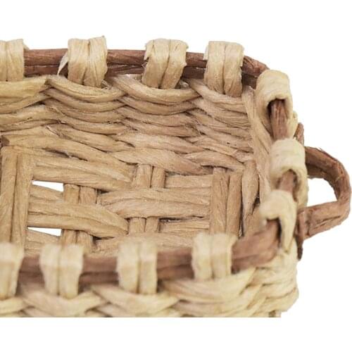 SXFSE Dollhouse Decoration Accessories1/12 Mini Dollhouse Miniature Food Storage Basket Kitchen Supplies Toy