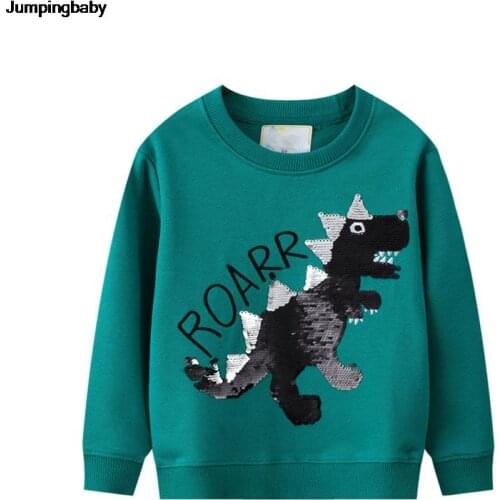 2021 Boys Sweatshirts Boy Autumn Tops Dinossauro Moletom Sudaderas Roupas Infantis Sudadera Kids Clothes Vetement Enfant Garcon