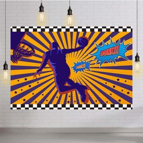 Baby Boy Birthday Party Room Decor Backdrops Basketball Arena Vinyl Background Photocall Photography Photo Studio Shoots