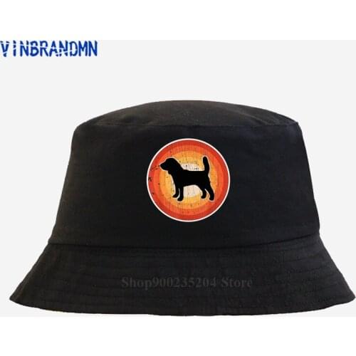 Vinbrandmn Beagle retro vintage style 60s 70s men women gifts Bucket hats dog lover unisex sun hats Cute Beagle Dog Fishing hats