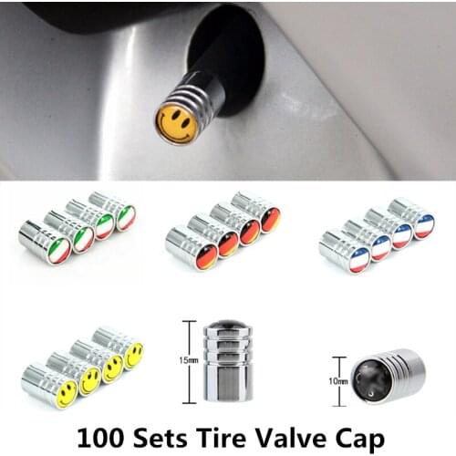 100 Sets fit for bmw mercedes audi renault vw ford opel peugeot chevrolet citroen toyota accessories car styling tire valve caps