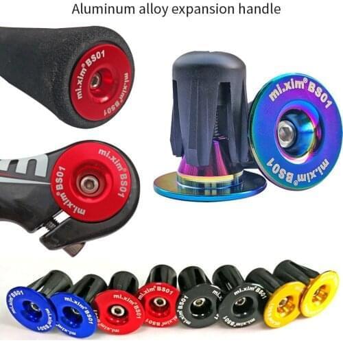 3 Pcs Mi.Xim Colorful Mountain Bike Bicycle Folding Handlebar Cover Aluminum Alloy Expansion Handlebar Plug End Caps
