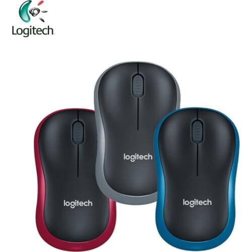 Logitech M186 2.4G Wireless Mouse with Ergonomic 1000dpi Nano Receiver Both Hands Laptop Gamer Official Verification Support
