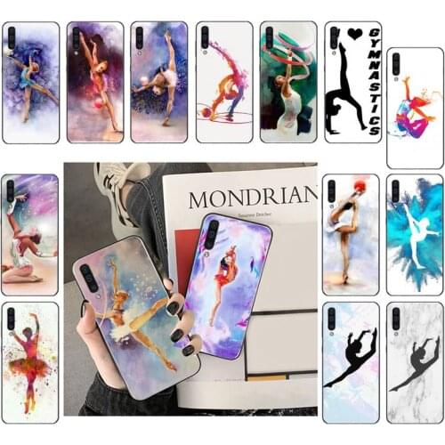 Love Gymnastics Oil Painting Phone Case For Samsung Galaxy A50 A70 A80 A90 A10 A20 A6 A7 A8 A70S A20S A50S A40 A30S