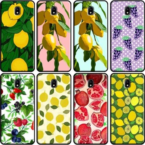 Summer fruit lemon peach pomegranate grapes For Samsung Galaxy J1 J3 J4 J5 J6 J7 2016 2017 A3 A5 A6 A8 A9 J2 Core J8 2018 Cover
