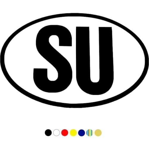 CS-1191#22*14cm SU funny car sticker vinyl decal silver/black for auto car stickers styling