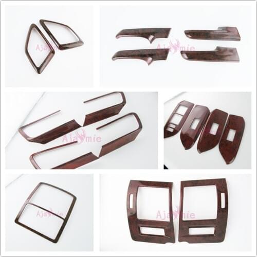 For Toyota Land Cruiser 150 Prado LC150 FJ150 2010-2017 Interior Wood Cover Trim Panel Package Car Styling Accessories