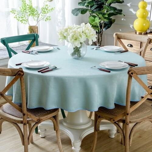 Europe Table Cloth Solid Color Round Table Cloth Tablecloth Dinner Table Cover For Wedding Home Banquet Decoration Dinner Table