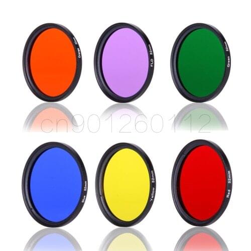 Camera Lens Color Filter 30 37 40.5 43 46 49 52 55 58 62 67 72 77 82mm Red Orange Yellow Green Blue Purple Panchromatic filter