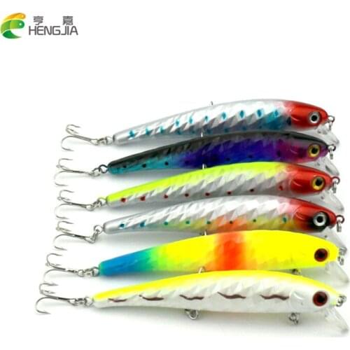 HENGJIA 6pcs/Lot 12CM 13.8G 2016 Classic Design Minnow Fishing Lures isca artificial Fishing Tackle japan lure fishing wobbler