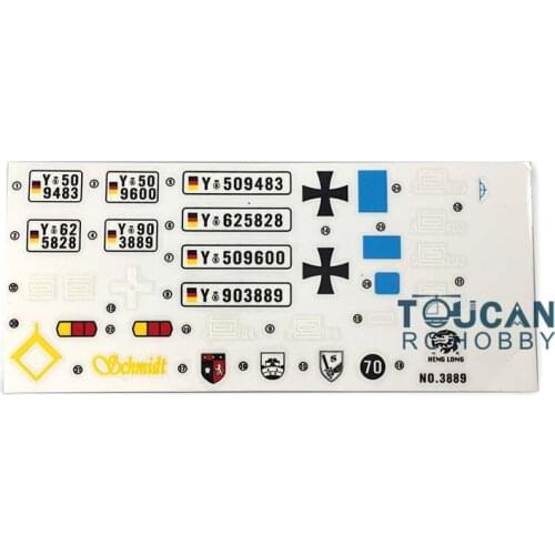 HengLong 1/16 Leopard2A6 Tank Sticker Decal Lable Decorated 3889 TH00422