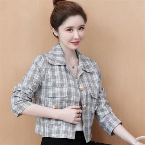 Women Jacket Short Coat work office Woman casual jacket new style Basic Coat spring autumn all-match Jacket Outwear