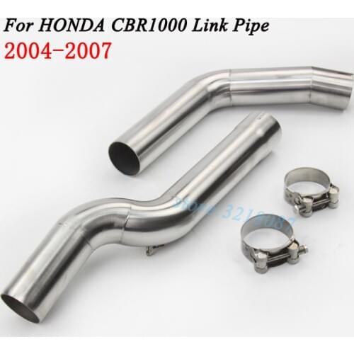 Motorycle Exhaust Pipe Modified Scooter Middle Link Pipe Muffler Motor Stainless Steel For Honda CBR1000 2004-2007
