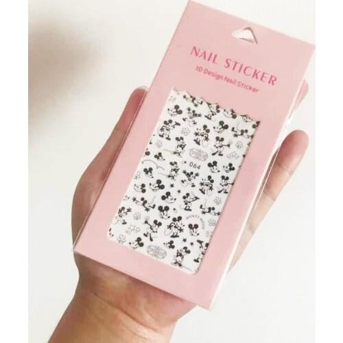 Mickey Minnie Mouse Nail Art Stickers Tips Childrens Animation Peripherals Creativity Manicure Foils Accessories Decor Decals