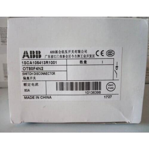 1PC New In Box ABB Disconnect Switch OT80F4N2 free shipping