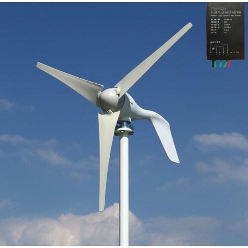 Spain shipping 1.3m start up three phase AC 12v 24v 48v wind turbine with 12V 24V Auto regulator home use 400w wind turbine