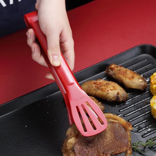 304 Stainless Steel Non Stick Coating Food Tongs Kitchen Utensils Buffet Cooking Tool Anti Heat Bread Clip Pastry Clamp Barbecue
