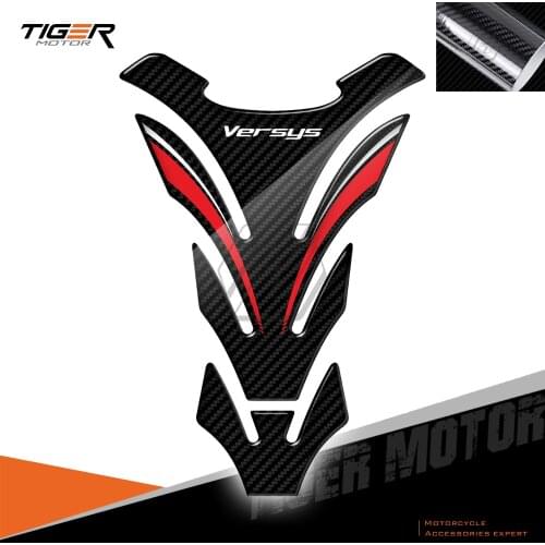 For Kawasaki Versys 650 1000 X300 Versys-X 3D Carbon-look Motorcycle Tank Pad Protector Sticker
