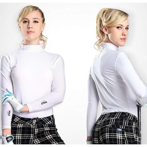 CRESTGOLF Golf Shirt Women Outdoor UV Protect Sunscreen Shirt Ice T shirts Sport Long Sleeve Clothing Clothes