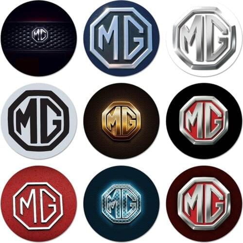 MG logo Icons Pins Badge Decoration Brooches Metal Badges For Clothes Backpack Decoration 58mm