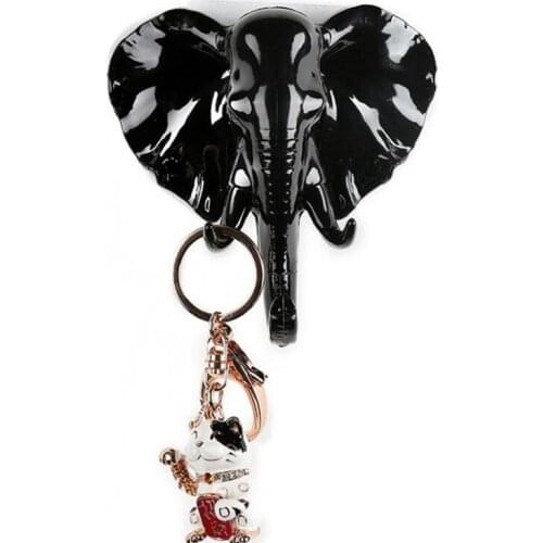 1pcs Creative Hook Elephant Nose Seamless Decorative Wall Hanging Living Room Bedroom Stick Hook Kitchen Wall Hanger