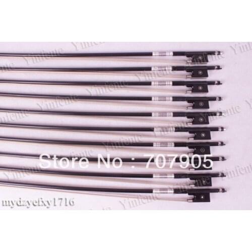 10 pcs New 4/4 Violin Bow High quality Carbon Fiber Ebony Frog