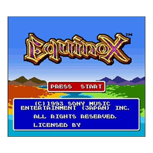 Equinox 16 bit Big Gray Game Card For NTSC Game Player Drop Shipping