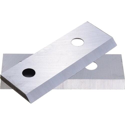 2pcs 8cm * 3cm Steel Chipper Blade Shredder Chipper Blades Cutter for Garden Wood Shredder Tools Replacement Accessories