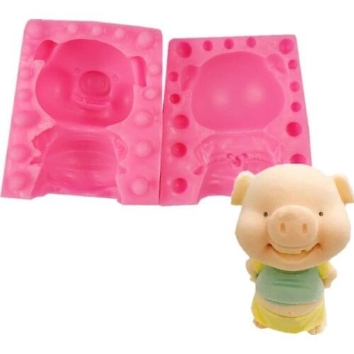 3D Pig Mousse Cake Mold Baking Diy Pig Head Pig Chocolate Dessert Ice Cream Cake Mold Candle Mold