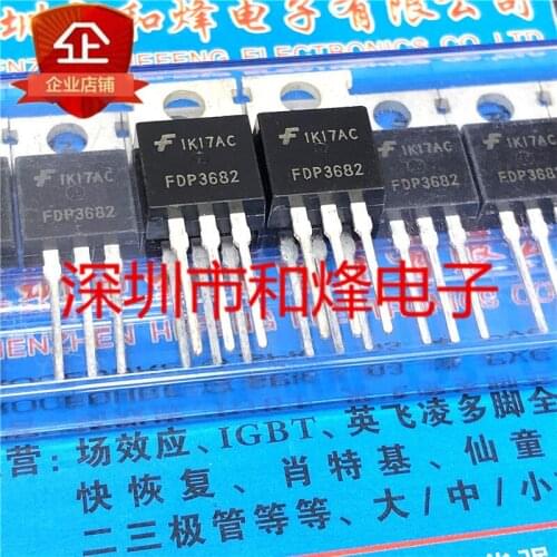 5pcs FDP3682 TO-220 100V 32A