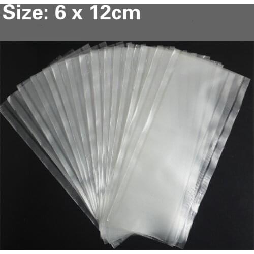 50PCS Carp Fishing PVA Bags Fast Dissolving Environmental Fishing Material Tackle Carp Bait Bags 6x12cm