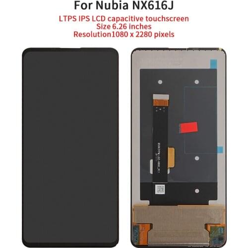 6.26" Original LCD For ZTE Nubia X NubiaX NX616J LCD Display Touch Screen Digitizer Assembly For ZTE NubiaX Display Replacement