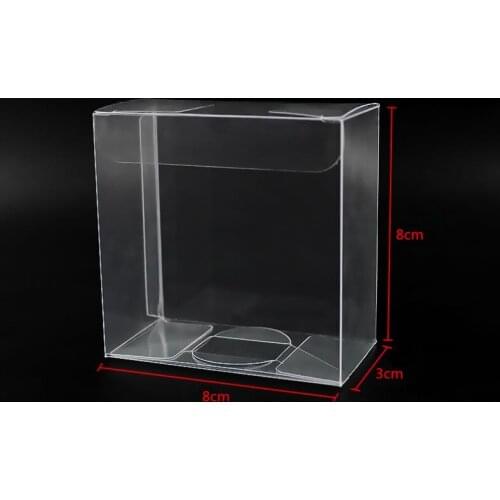 8X3X8CM PVC Gift Box Transparent Packag Favor Boxes Decoration Chocolate Bags Candy Boxes Wedding Party Supplies Plastic Boxes