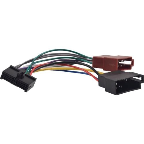 Car Radio ISO Adapter 20pin Cable Universal din Connector for AEG Car Stereo Prology autoradio Audiovox JGC etc