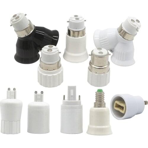 B22 TO G9 2E27 GU10 E27 Lamp Holder Converter B22 GU10 E14 Lamp Base 110V 220V Base Socket Adapter For LED Lamp Corn Light Bulb