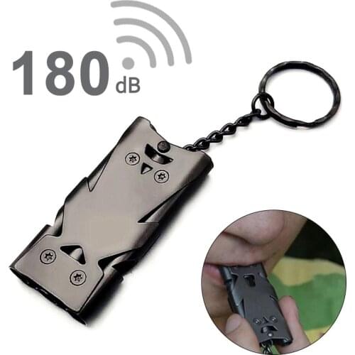 Safety Survival Whistle Triple Pipe High Decibel Whistle Emergency SOS Whistle Keychain EDC Tool Outdoor Cheerleading Whistle