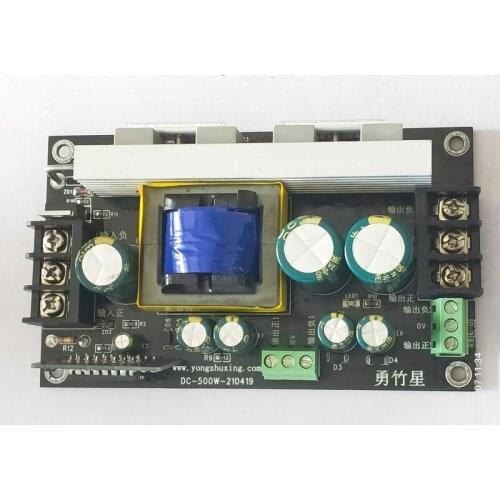 DC Single Power Supply to Dual Power Supply Plus and Minus 72V Isolated Car Audio High Power Amplifier 500W