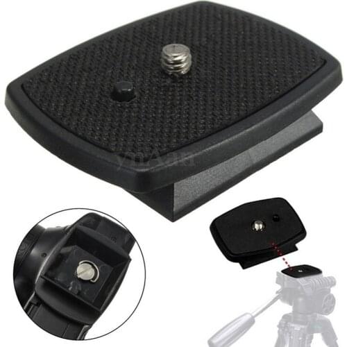 Quick Release Plate Tripod Monopod Head Screw Adapter Mount For VCT-D680RM D580RM R640 Velbon PH-249Q Pan Head Black