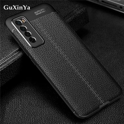 Phone Case For Huawei Nova 7 Cover Luxury Leather ShockProof TPU Protective Back Case For Huawei Nova 7 Pro Funda Nova 7 Coque