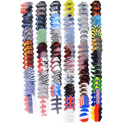 150PCS 50 Kinds of Patterns RARE Darts Fin Feather Accessories Super Value Flights Dart Flights