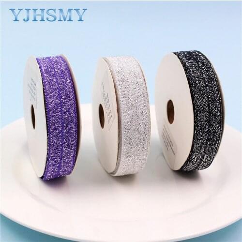 E-20514-1095 16mm Dusting Elastic Ribbon Printed, DIY handmade accessories, packaging decorative ribbon